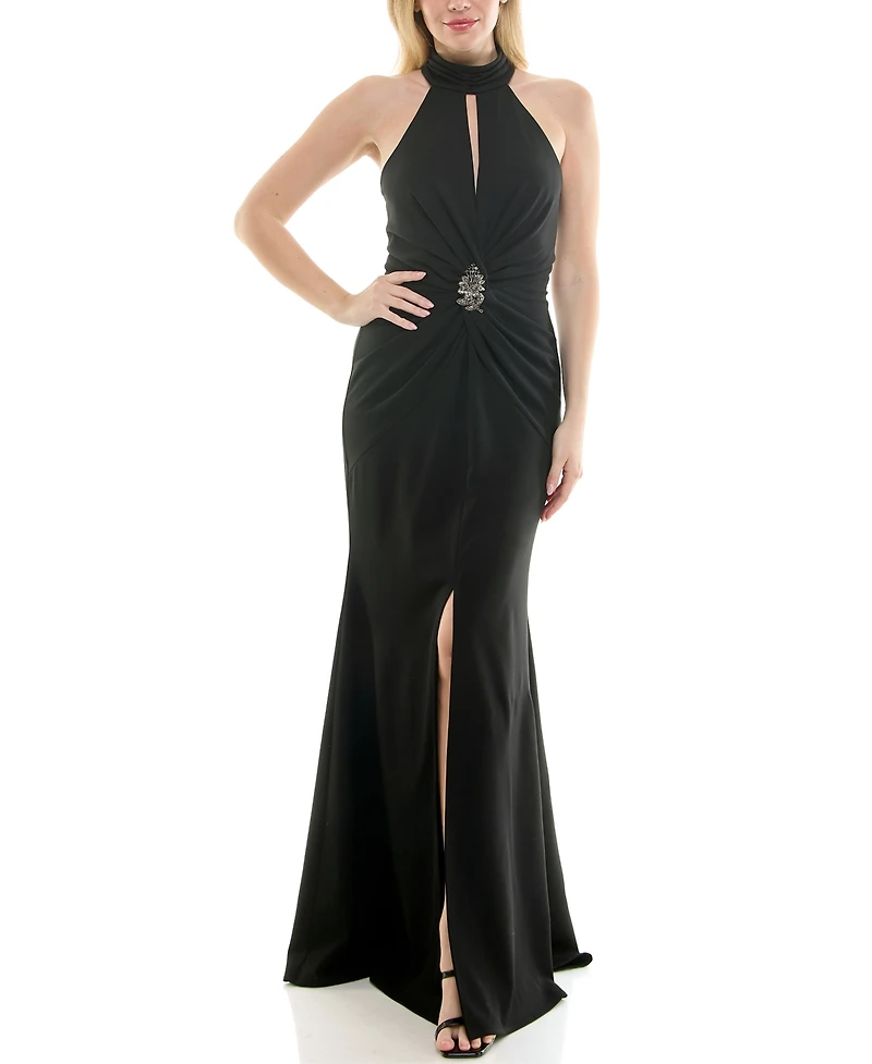 Taylor Women's Halter Neck Sleeveless Dress