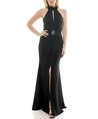 Taylor Women's Halter Neck Sleeveless Dress