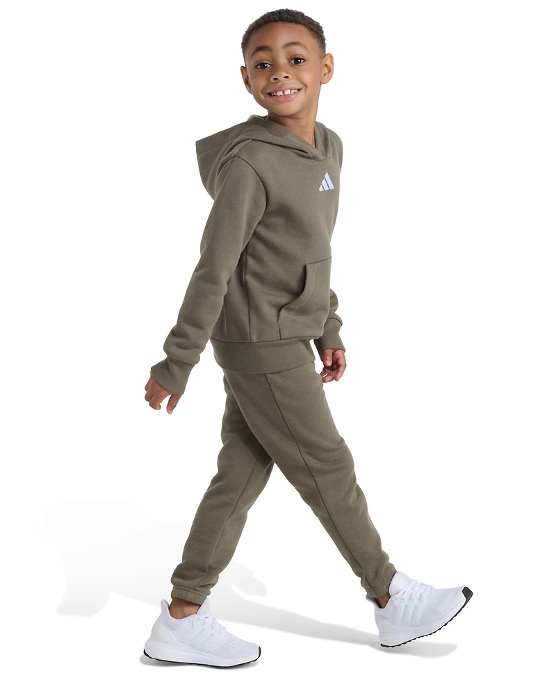 Adidas Toddler and Little Boys 2T-7 Two-Piece Long Sleeve Hoodie Joggers Set
