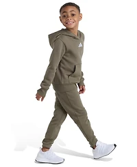 Adidas Toddler and Little Boys 2T-7 Two-Piece Long Sleeve Hoodie Joggers Set