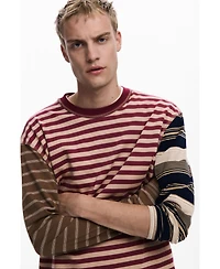 Desigual Men's Grunge striped T-shirt