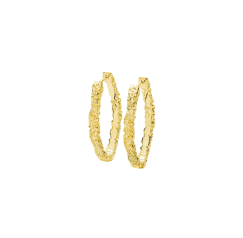 Medium Hula Hoop Earrings in Gold Vermeil