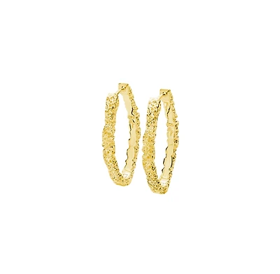 Medium Hula Hoop Earrings in Gold Vermeil