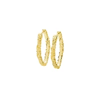 Medium Hula Hoop Earrings in Gold Vermeil