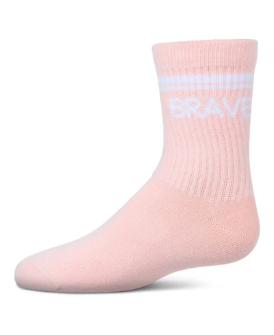 Memoi Little Girls Inspo Athletic Crew Socks
