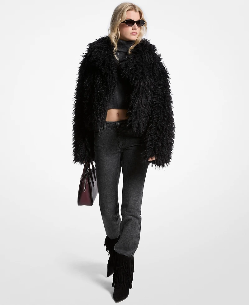 Michael Kors Women's Notch Collar Peacoat Jacket