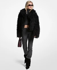 Michael Kors Women's Notch Collar Peacoat Jacket