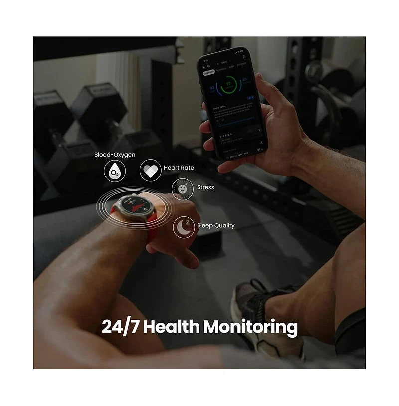 Balance 2 Smart Watch with Sapphire Glass, Multisport Training & 21-Day Battery – Black
