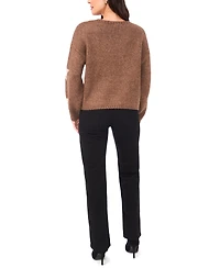 Sam & Jess Women's Crewneck Star Pattern Sweater