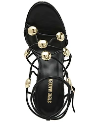 Steve Madden Women's Oaklie Studded Strappy Wedge Sandals