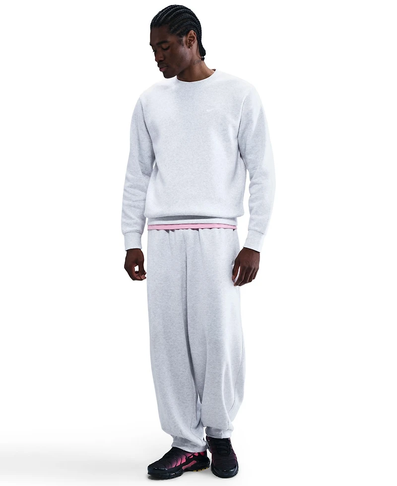 Nike Men's Pullover Fleece Crewneck Logo Sweatshirt