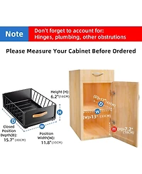 1PC Pull out Cabinet Organizer Fixed with Adhesive Nano Film+1PC Pull out Cabinet Organizer Bundle