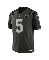 Nike Men's Garrett Wilson Green New York Jets Nfl Rivalry Limited Jersey