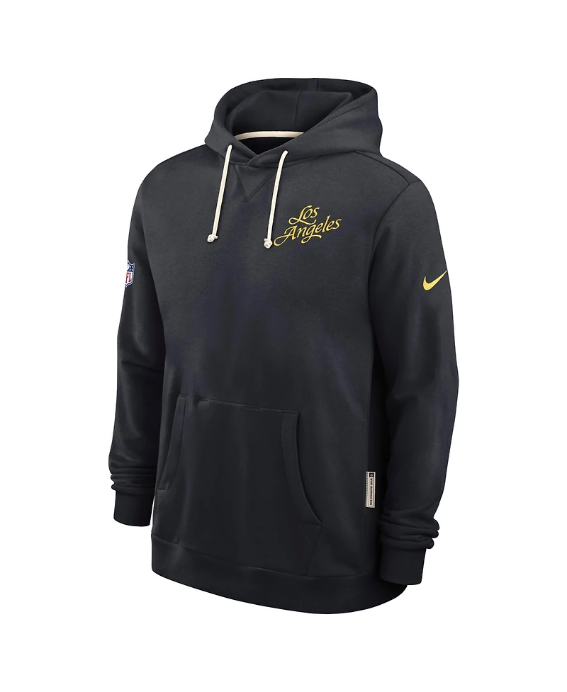 Nike Men's Dark Blue Los Angeles Rams 2025 Nfl Rivalries Sideline Dri-Fit Hoodie
