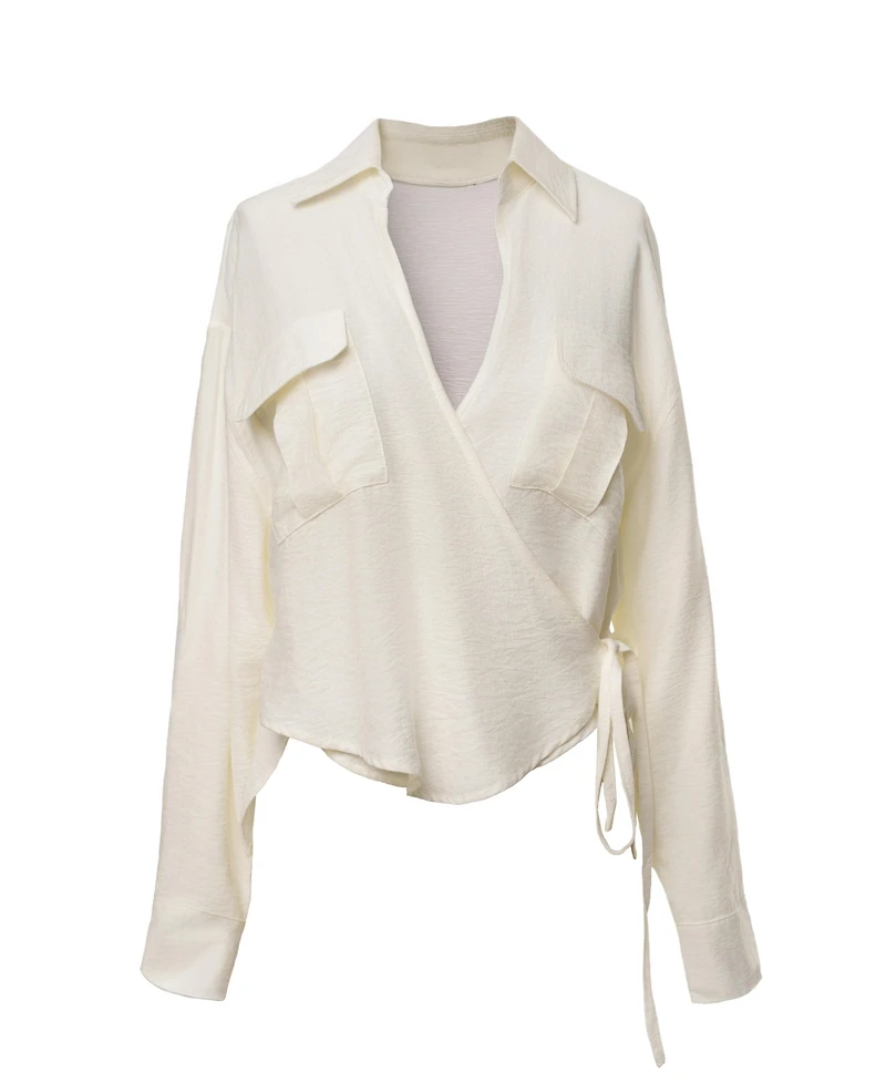 Jluxlabel Women's Drift Collared Cargo Top