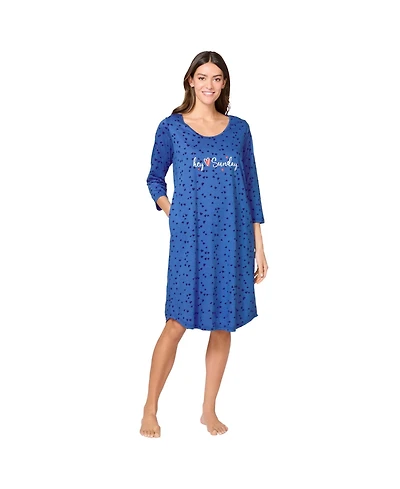 Avenue Women's Body Three-Quarter Sleeve Sleepshirt