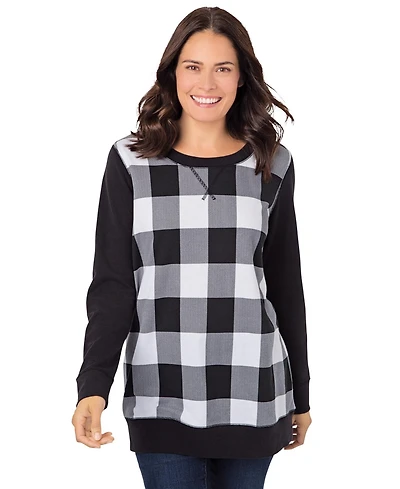 Woman Within Plus Printed Sweatshirt
