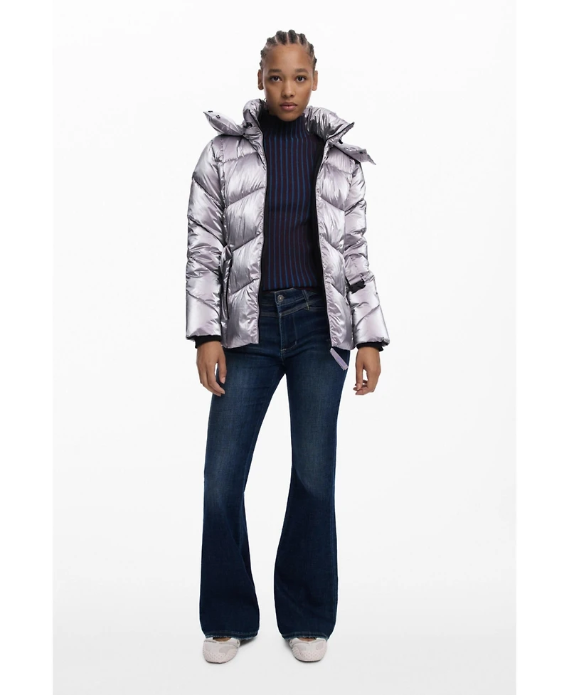 Desigual Women's Metallic padded jacket