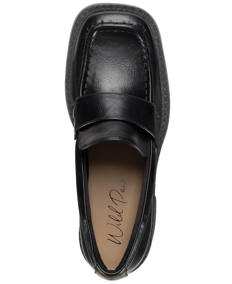Wild Pair Women's Meigann Block Heel Loafers, Macy's Exclusive