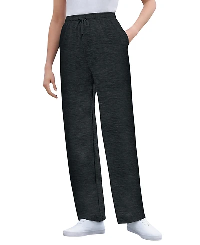 Woman Within Women's Tall Better-Fleece Pull-On Drawstring Sweatpants