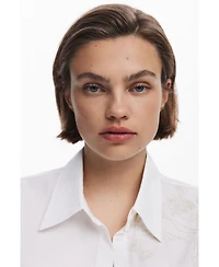 Desigual Women's Plain shirt with embroidery