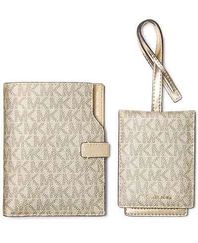 Michael Kors Jet Set Passport Wallet with Luggage Tag
