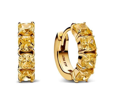 Pandora Yellow Hoop Earrings