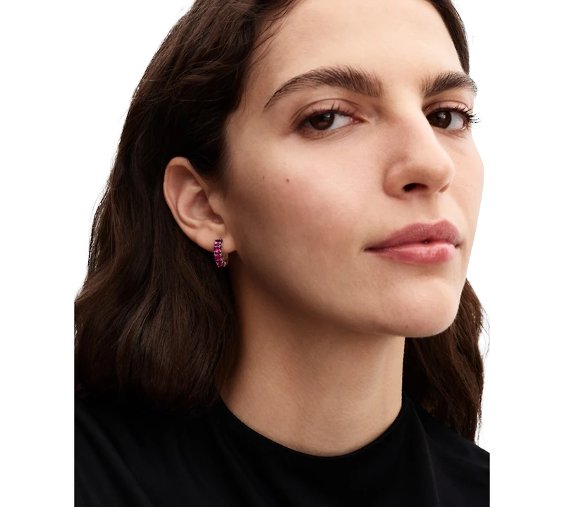 Pandora Pink Hoop Earrings