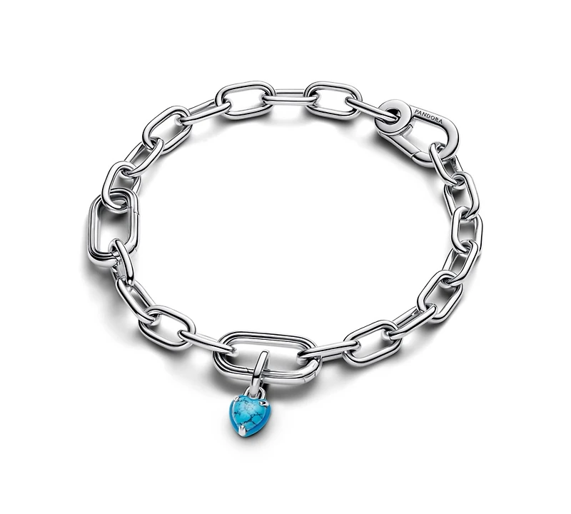 Pandora Turquoise Heart Mini Dangle Charms
