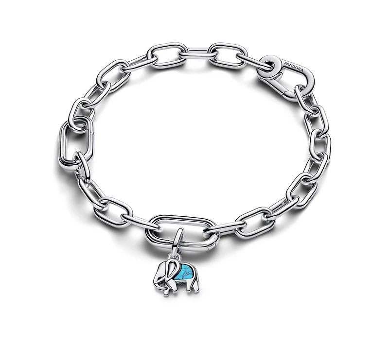 Pandora Turquoise-coloured Elephant Mini Dangle Charms