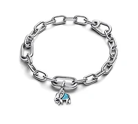 Pandora Turquoise-coloured Elephant Mini Dangle Charms