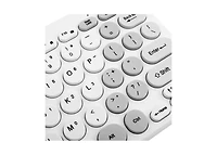 RadioShack Wireless Keyboard And Mouse White Combo, 2.4G Wireless Keyboard And Mouse Set, Slim Design, Quiet Typing, Long Battery Life 2607124