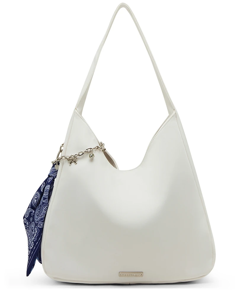 Madden Girl Medium Leather Hobo Bag