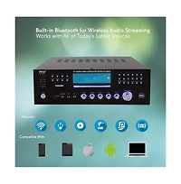 Pyle PD3000BT.5 4-Channel Bluetooth Home Theater Stereo Preamplifier System