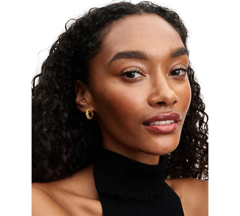 Pandora Yellow Huggie Earrings