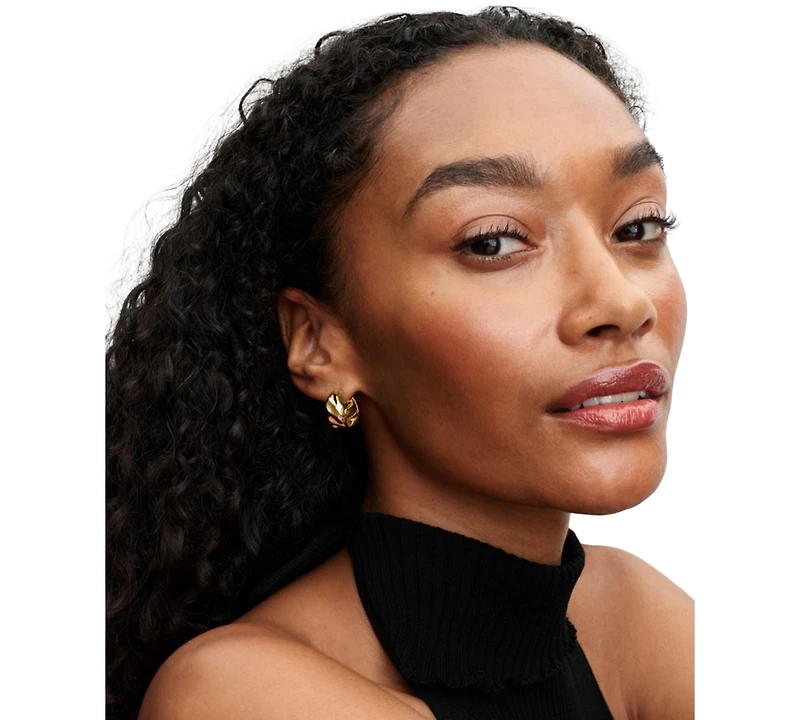 Pandora Rippled Hoop Earrings