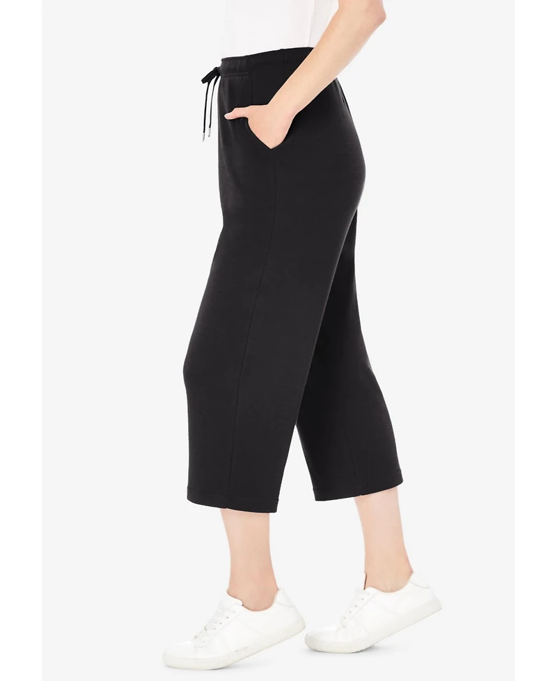 Woman Within Plus Sport Knit Capri Pant