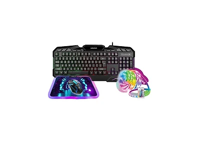 RadioShack Keyboard Rgb Light Mouse and Mouse Pad Combo 2607062