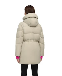 Pajar Women's Heirani Mid-Length Quilted Parka Puffer with Oversized Hood