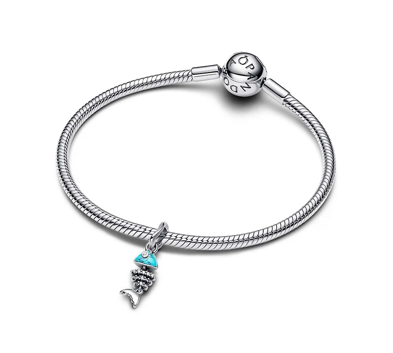 Pandora Turquoise Fishbone Dangle Charms