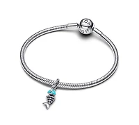 Pandora Turquoise Fishbone Dangle Charms