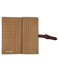 Anne Klein 2 Piece Gift Set with Sculpted Buckle Wallet and Removeable Card Organizer