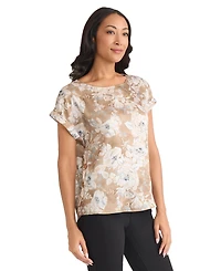 Jones New York Women's Button Detail Top