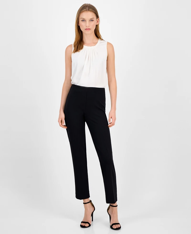 Anne Klein Women's Hollywood Straight-Leg Ankle Pants