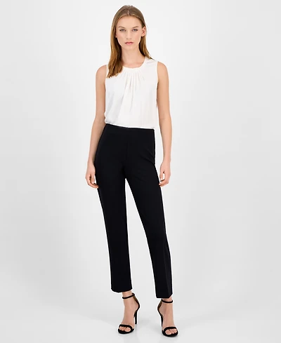 Anne Klein Women's Hollywood Straight-Leg Ankle Pants