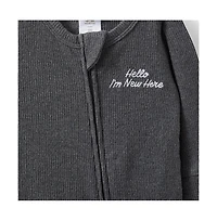 Cotton On Baby Boys Pointelle Zip All One Romper