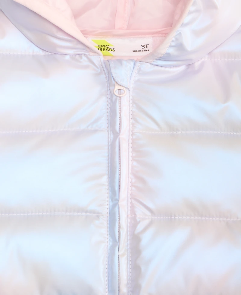 Epic Threads Girls Toddler 2T-4T Unicorn Packable Jacket, Macy's Exclusive