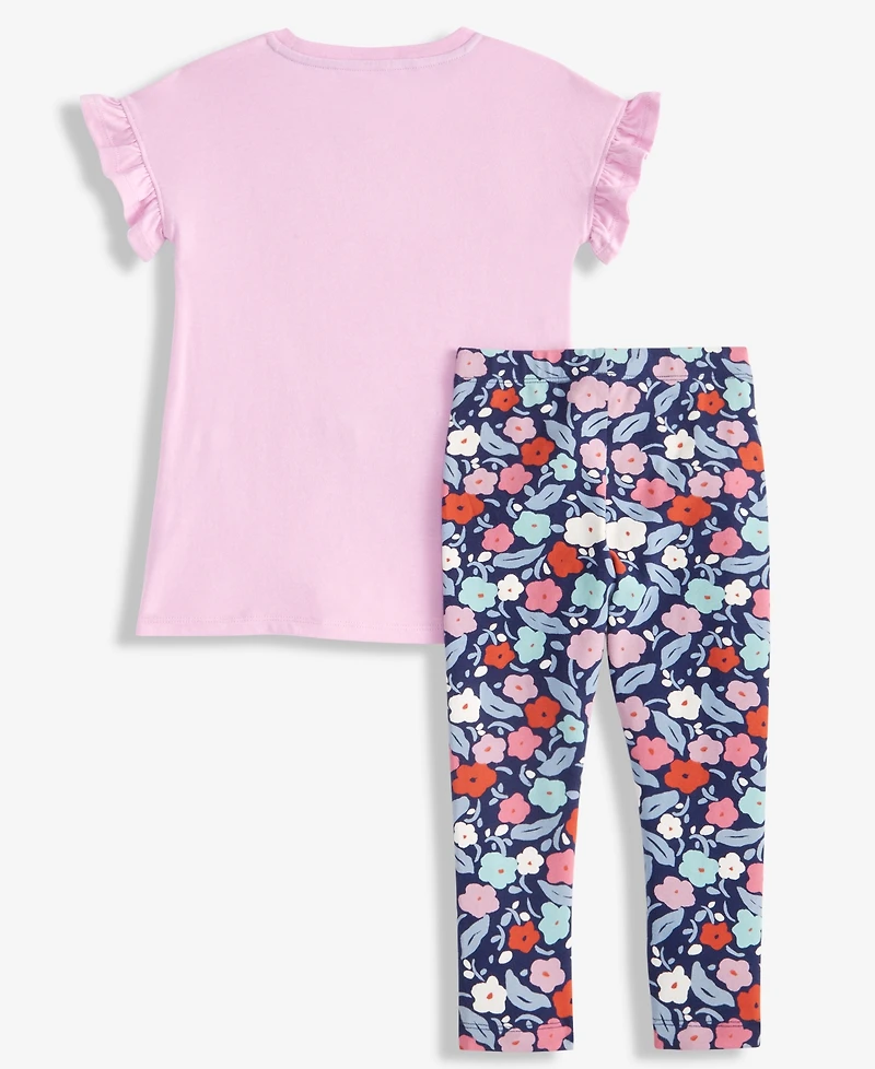 Epic Threads Girls Toddler 2T-4T 2-Piece T-Shirt and Leggings Set