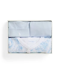 Polo Ralph Lauren Baby Boys and Girls Toile Cotton 3-Piece Gift Set