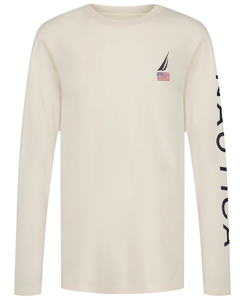 Nautica Boys 8-20 Usa J-Class Long Printed Sleeve T-Shirt